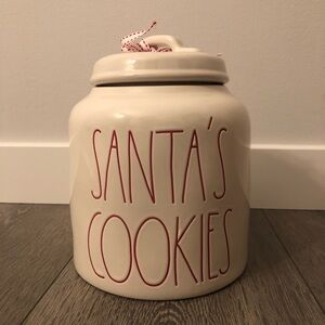 Rae Dunn Santa’s Cookies cookie jar